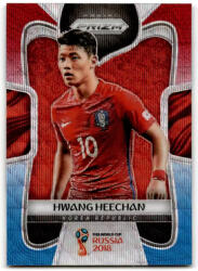 Panini 2018 Panini Prizm World Cup Prizms Red and Blue Wave #189 Hwang Heechan
