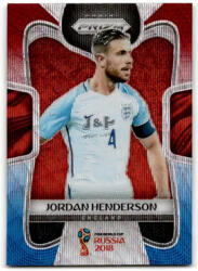 Panini 2018 Panini Prizm World Cup Prizms Red and Blue Wave #70 Jordan Henderson
