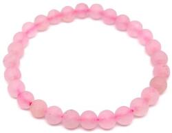 R. M. ékszer Rózsakvarc matt golyó karkötő 6mm (058122)