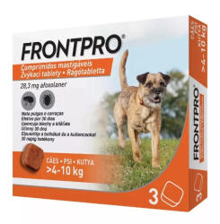 Boehringer Ingelheim Animal Health FRONTPRO rágótabletta kutyáknak (4-10 kg) 3 db (G230002)
