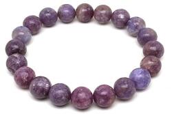 R. M. ékszer Lepidolit világos golyó karkötő 10mm (059839)