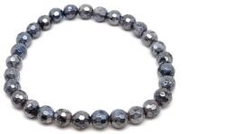 R. M. ékszer Larvikit fazettált aura golyó karkötő 6mm (059239)