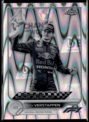 Topps 2022 Topps Chrome Formula 1 Racing Black & White RayWave Refractor #159 Max Verstappen