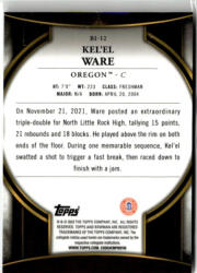 Topps 2022-23 Bowman Chrome University Invicta #BI-12 Kel'el Ware