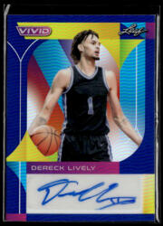 Topps 2023-23 LEAF VIVID Autographs Navy Blue #BA-DL2 Dereck Lively 13/30