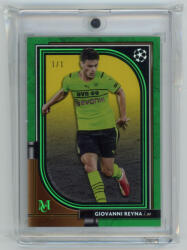 Topps 2021 Topps Museum Collection UEFA Champions League Emerald (1/1) #26 Giovanni Reyna 1/1