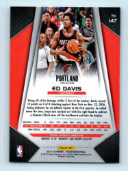 Panini 2017-18 Prizm Basketball Base # 147 Ed Davis
