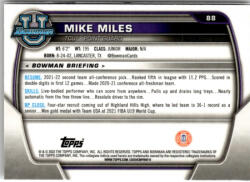 Topps 2022-23 Bowman Chrome University #88 Mike Miles