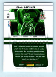 Panini 2013-14 Panini Prizm Base #45 O. J. Mayo