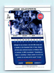 Panini 2013-14 Panini Prizm Base #216 Joe Dumars