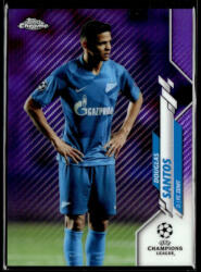 Topps 2019 Topps Chrome UEFA Champions League Purple Carbon Fiber #91 Douglas Santos