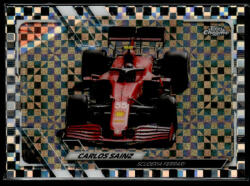 Topps 2021 Topps Chrome Formula 1 Racing Checker Flag #107 Carlos Sainz