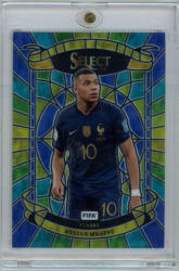 Panini 2022 Select FIFA Stained Glass ( CASE HIT ) #8 Kylian Mbappe