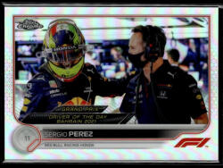 Topps 2022 Topps Chrome Formula 1 Refractor GRAND PRIX DRIVER OF THE DAY #173 Sergio Perez