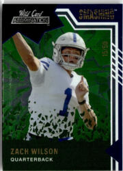 Wild Card 2021 Wild Card Alumination Smashing -Black Chase Green #SM-2 Zach Wilson 15/50