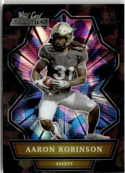 Wild Card 2021 Wild Card Alumination HOLO-LUX - Black #ABC-70 Aaron Robinson 4/75
