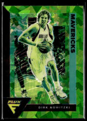 Panini 2020-21 Panini Flux Fanatics Factory Green Cracked Ice #191 Dirk Nowitzki