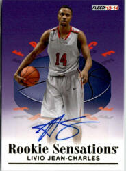 Fleer 2013-14 Fleer Retro '92-93 Rookie Sensations Autographs # RS-16 Livio Jean-Charles