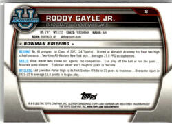 Topps 2022-23 Bowman Chrome University #8 Roddy Gayle Jr