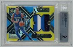 Panini 2017-06 Panini Select X Factor Memorabilia Prizms Gold BGS - 9 Mint #XF-AGR Aaron Gordon 09/10
