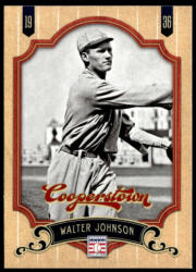 Topps 2012-13 Panini Cooperstown #2 Walter Johnson
