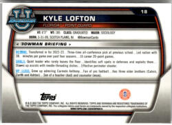 Topps 2022-23 Bowman Chrome University #18 Kyle Lofton