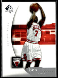 Upper Deck 2005-06 SP Authentic #10 Ben Gordon