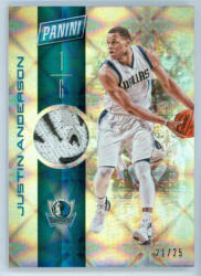 Panini 2016-17 Panini Day Memorabilia Galactic Window #4 Justin Anderson MEM 21/25