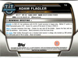 Topps 2022-23 Bowman Chrome University Refractors #16 Adam Flagler