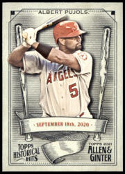 Topps 2021-22 Topps Allen and Ginter Historical Hits #HH-32 Albert Pujols