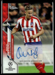 Topps 2019 Topps Chrome UEFA Champions League Autographs Red #CA-ML Marcos Llorente 1/5