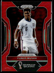 Panini 2022 Panini Prizm World Cup Red Prizm #210 Yunus Musah 169/399