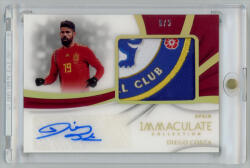 Panini 2018 Immaculate Collection Premium Patch Autographs Gold #PP-DC Diego Costa 5/5