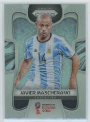 Panini 2017-18 Panini Prizm World Cup Soccer Base Silver #6 Javier Mascherano