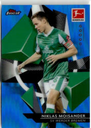 Topps 2020-21 Topps Finest Bundesliga Blue Refractor #25 Niklas Moisander 074/150