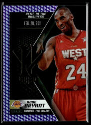Panini 2015 Panini Kobe HeroVillain - Purple 8 Channel the Villain # 16 Kobe Bryant