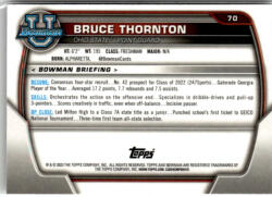 Topps 2022-23 Bowman Chrome University #70 Bruce Thornton