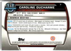 Topps 2022-23 Bowman Chrome University #7 Caroline Ducharme