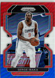 Panini 2021-22 Panini Prizm Red White and Blue Prizms #18 Serge Ibaka
