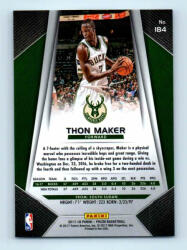 Panini 2017-18 Prizm Basketball Base # 184 Thon Maker