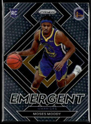Panini 2021-22 Panini Prizm Emergent #16 Moses Moody