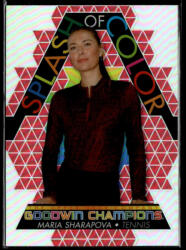 Upper Deck 2022-23 Upper Deck Goodwin Champions Splash of Color Platinum Rainbow Red #SCP16 Maria Sharapova