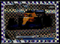 Topps 2021 Topps Chrome Formula 1 Racing Purple Checker Flag #101 Lando Norris 082/199