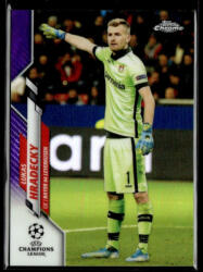 Topps 2019 Topps Chrome UEFA Champions League Purple #49 Lukas Hradecky 220/250