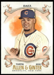 Topps 2021-22 Topps Allen and Ginter #65 Javier Baez