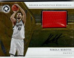 Panini 2018-19 Panini Opulence Golden Autographed Memorabilia #GA-NMT Nikola Mirotic 43/79