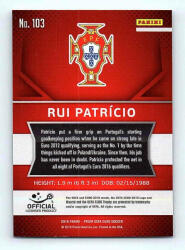 Panini 2016 Panini Panini Uefa Euro Prizm Base #103 Rui Patricio