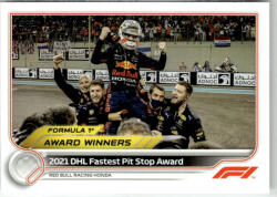 Topps 2022 Topps Formula 1 Racing #194 2021 DHL Fastest Pit Stop Award RedBull