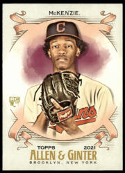 Topps 2021-2022 Topps Allen & Ginter #283 Triston McKenzie RC