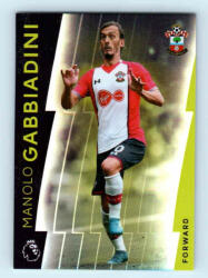 Topps 2017-18 Topps Premier League Platinum Base #70 Manolo Gabbiadini
